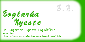 boglarka nyeste business card